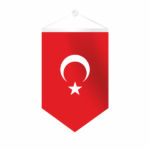 Beşgen Türk Bayrağı 25x35 cm